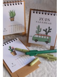 Cactus Camper 2018 Mini Calendar 